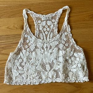 NWOT Abercrombie & Fitch Lace Crop Tank Top